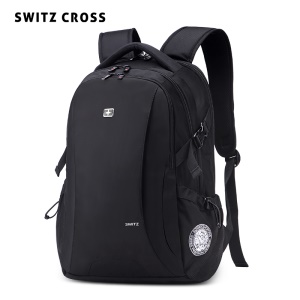 瑞士双肩包男士大容量休闲商务旅行电脑背包大学生初中学生书包