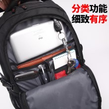 施维茨十字双肩包男士背包女韩版中学生书包休闲旅行包商务电脑包
