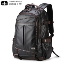 施维茨十字背包男士双肩包女韩版高中学生书包旅行包商务电脑包潮