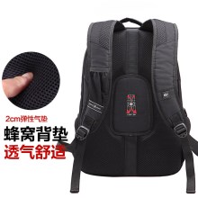 施维茨十字双肩包男士背包高中学生书包女韩版商务电脑包旅行包潮