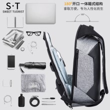 全防盗双肩包USB充电商务包防盗背包防水电脑包定制LOGO
