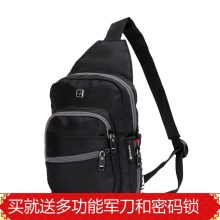 SUISSEWIN瑞士军刀单肩包斜跨包胸包男女休闲运动挎包